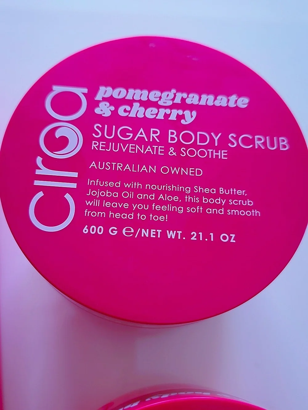 CIROA Pomegranate & Cherry Shower Gel Body Butter Scrub Set Pink NWT